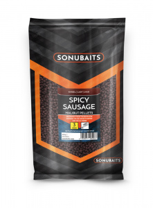Sonubaits 3mm/4mm/6mm/8mm Spicy Sausage Halibut Pellets