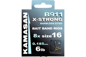 Kamasan B911 X-Strong Bait Band Hair Rigs To Nylon