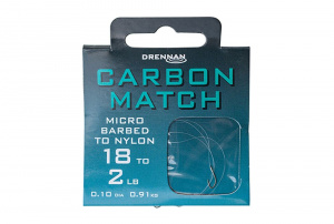 Drennan Carbon Match Hooks To Nylon