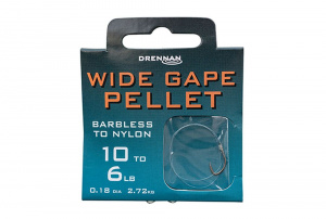 Drennan Barbless Wide Gape Pellet Hooks To Nylon
