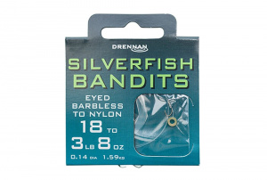 Drennan Silverfish Bandits Hair Rig Hooks To Nylon
