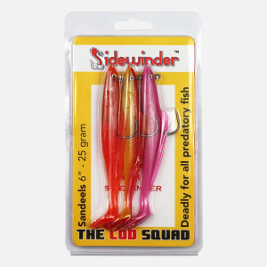 Sidewinder 6" Sandeel 'The Cod Squad' Selection Pack