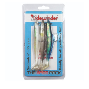 Sidewinder 6" Sandeel 'The Bass Pack' Selection