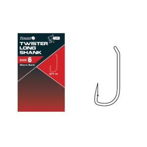 Nash Tackle Pinpoint Twister Long Shank Hooks - Poingdestres