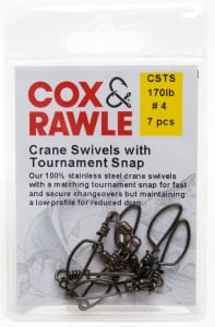 Cox & Rawle Stainless Steel Crane Swivel With Tournament Snap
