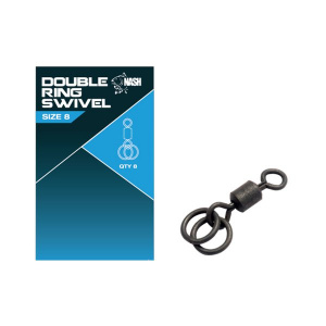 Nash Tackle Size 8 Double Ring Swivels