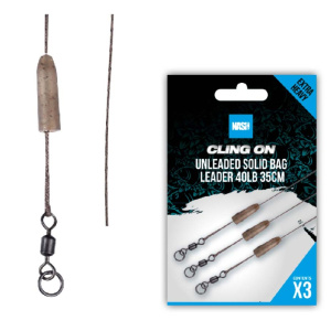 Nash Tackle Cling On Ready Tied 35cm Unleaded Solid Bag Leaders