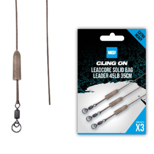 Nash Tackle Cling On Ready Tied 35cm Leadcore Solid Bag Leaders