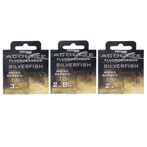 Drennan Acolyte Silverfish Hooks To 12" Fluorocarbon Hook Lengths