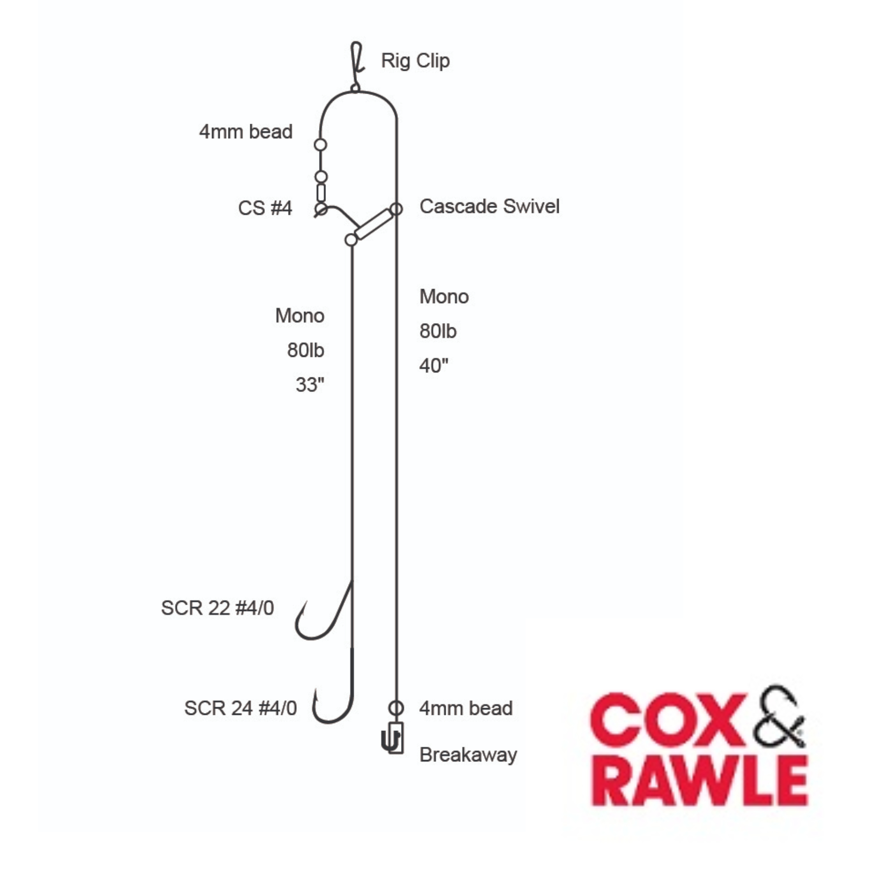 Cox & Rawle Heavy Duty Ray Rig - Poingdestres Angling Centre